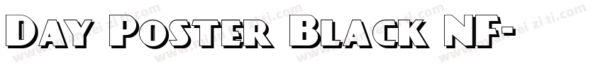 Day Poster Black NF字体转换